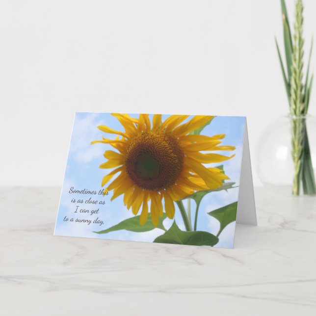 Sunflower Imagination Card (Front)