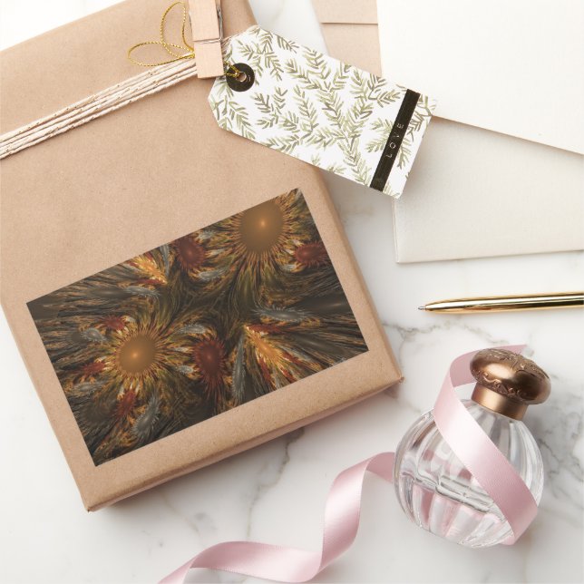 Sunflower Impressions Rectangular Sticker (Gifting)