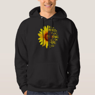 Sunflower In A World Full Of Grandmas Be Mimi Moth Hoodie