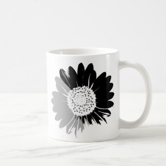 Sunflower in Grey Scale Mug