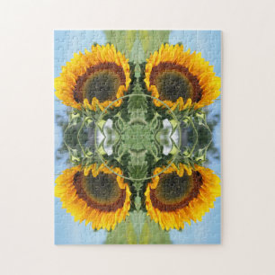 Sunflower In Sunshine Create Your Own Photo Jigsaw Puzzle