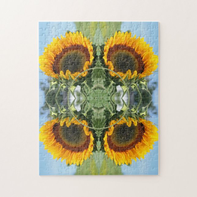 Sunflower In Sunshine Create Your Own Photo Jigsaw Puzzle (Vertical)