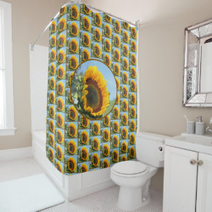 Sunflower In Sunshine Pattern    Shower Curtain