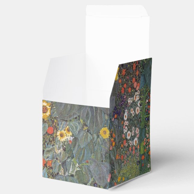 Sunflower in the garden Gustav Klimt art nouveau Favour Box (Opened)