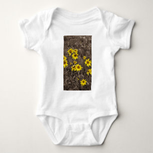 Sunflower in the Rocky Mountain Baby Bodysuit