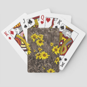 Sunflower in the Rocky Mountain Playing Cards
