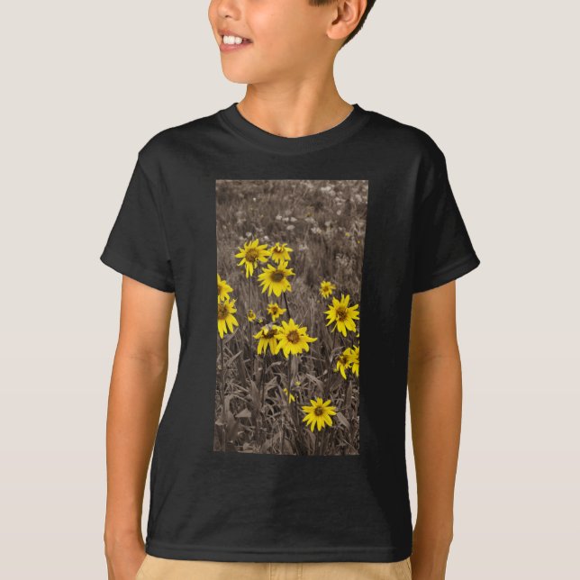Sunflower in the Rocky Mountain T-Shirt (Front)