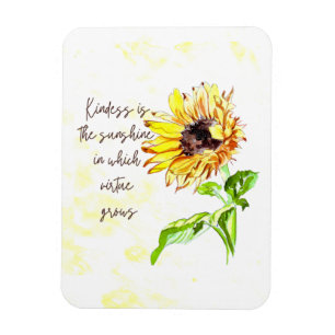Sunflower Inspirational Magnet