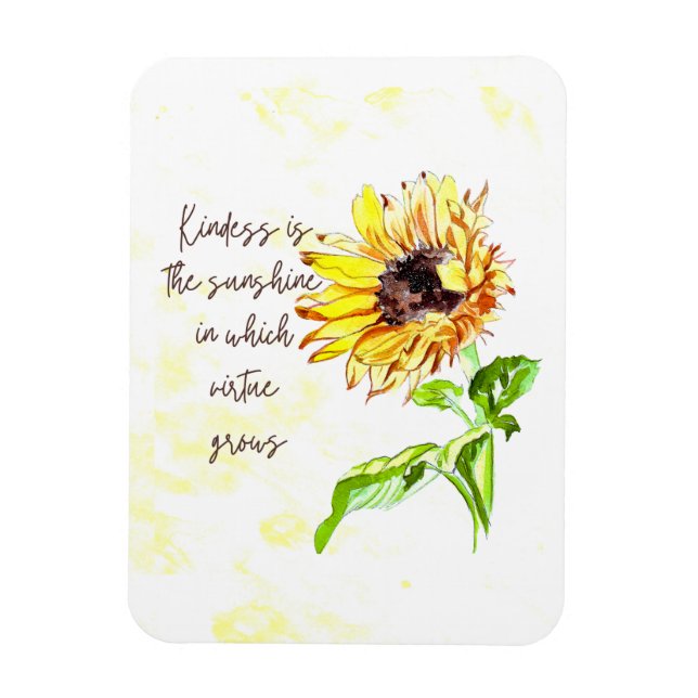 Sunflower Inspirational Magnet (Vertical)