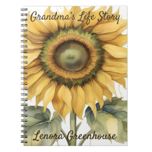Sunflower Journal Grandma’s Life Story, Sunflower