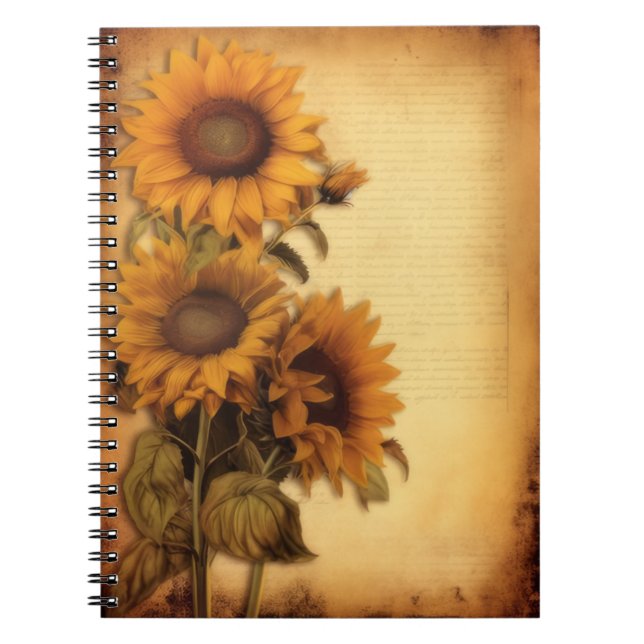 Sunflower Journal/Sunflower Notebook (Front)