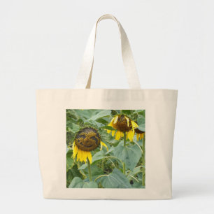 Sunflower Jumbo Canvas Tote Shopping Bags