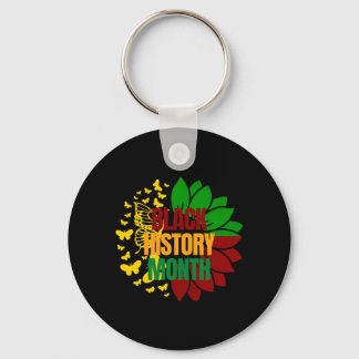 sunflower juneteenth african black freedom 1865 key ring