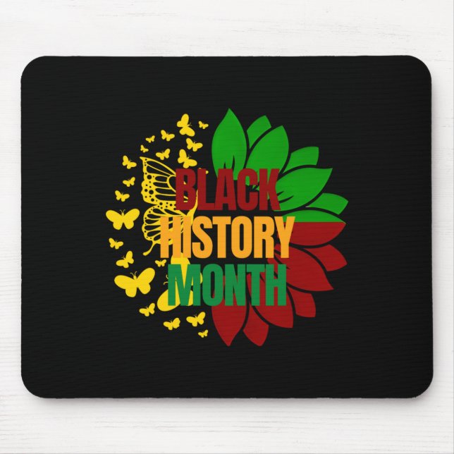 sunflower juneteenth african black freedom 1865 mouse pad (Front)