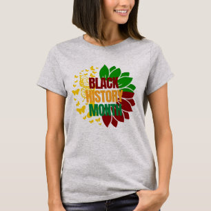 Sunflower juneteenth african black freedom 1865 T-Shirt