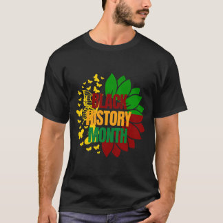 sunflower juneteenth african black freedom 1865 T-Shirt