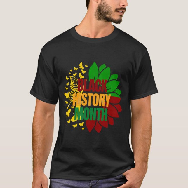 sunflower juneteenth african black freedom 1865 T-Shirt (Front)