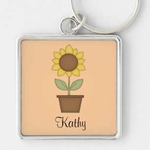 Sunflower Key Ring