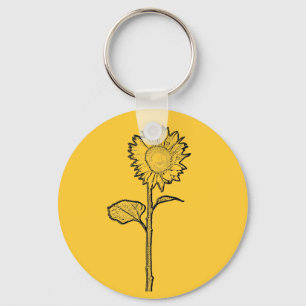 Sunflower Key Ring