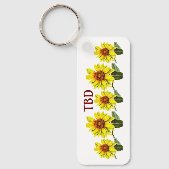 Sunflower Keychain (Front)