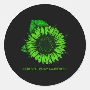 Sunflower Kidney Disease Awareness Costume Ribbon  Classic Round Sticker