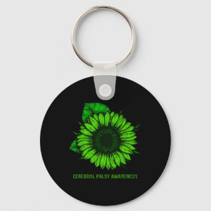 Sunflower Kidney Disease Awareness Costume Ribbon Key Ring