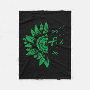 Sunflower Kidney Disease Mental Health Scoliosis R Fleece Blanket