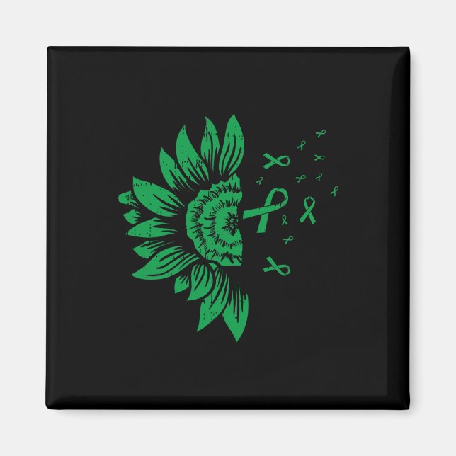 Sunflower Kidney Disease Mental Health Scoliosis R Magnet (Front)