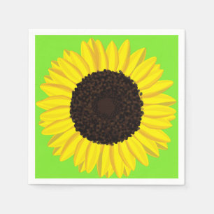 Sunflower Kid's Birthday Party Summer Napkin