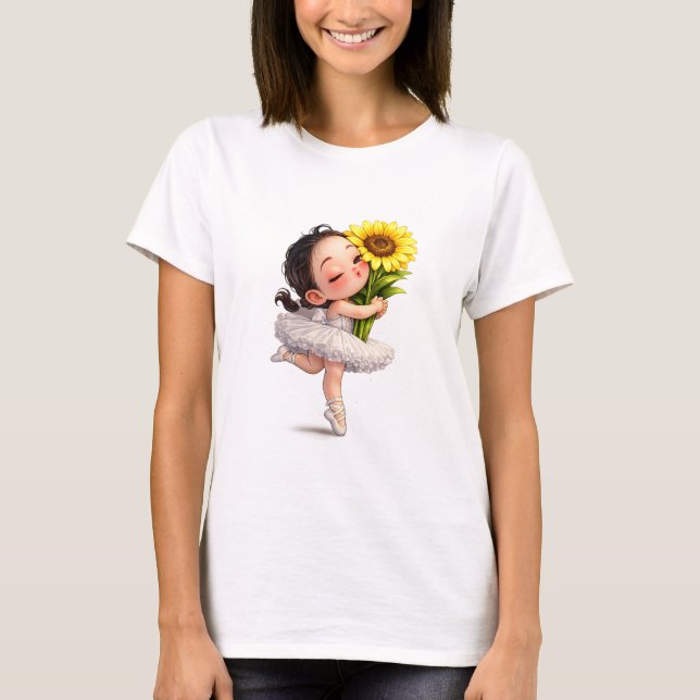 Sunflower Kiss Ballet T-Shirt (Front)