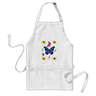 Sunflower Kitchen Apron Butterfly
