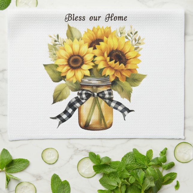 Sunflower Kitchen Towel (Folded)