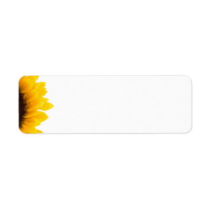 sunflower Label Return Address Label