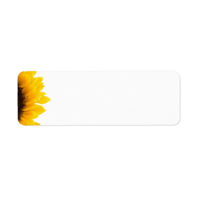 sunflower Label Return Address Label (Front)