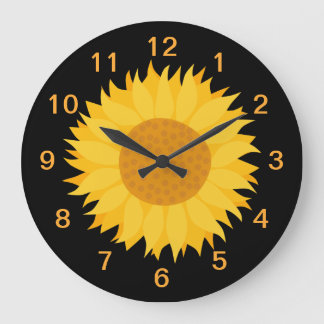 Sunflower. Large Clock