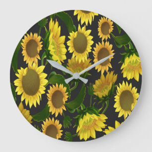 Sunflower Large Clock