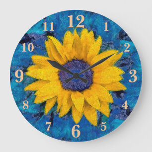 Sunflower Large Clock