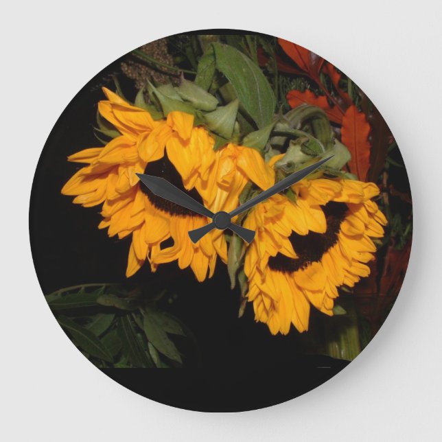 Sunflower Large Clock (Front)