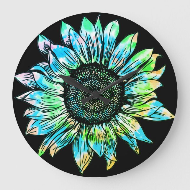 Sunflower Large Clock (Front)