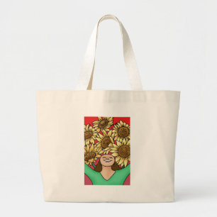 Sunflower Large Tote Bag