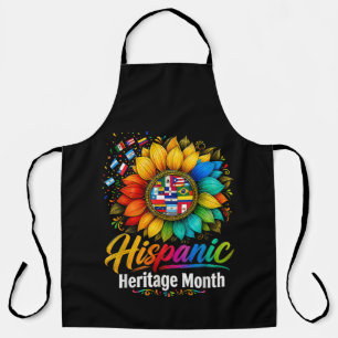 Sunflower Latin Countries Hispanic Heritage Month Apron