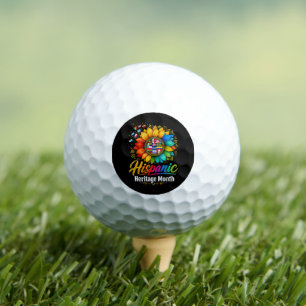 Sunflower Latin Countries Hispanic Heritage Month Golf Balls