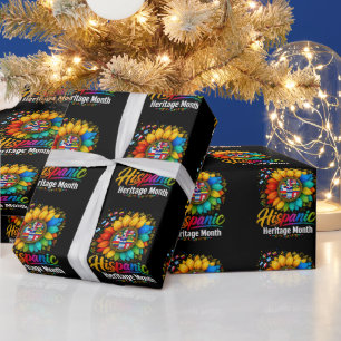 Sunflower Latin Countries Hispanic Heritage Month Wrapping Paper
