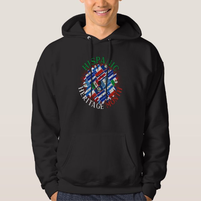 Sunflower Latino Pride Hispanic Heritage Month Hoodie (Front)