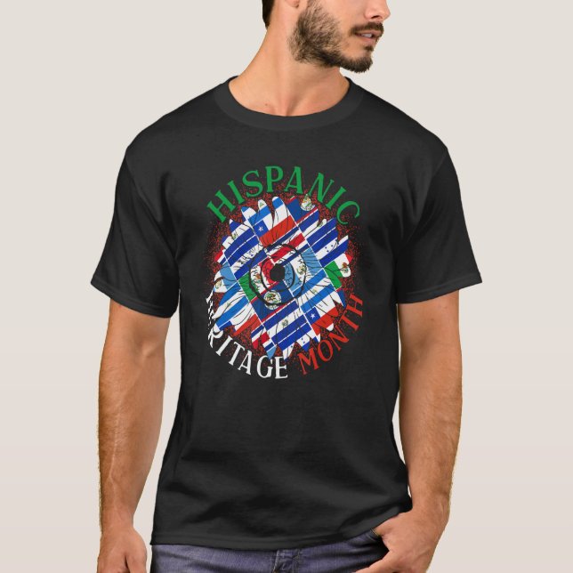 Sunflower Latino Pride Hispanic Heritage Month T-Shirt (Front)