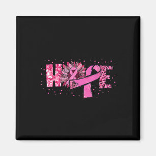 Sunflower Leopard Pink Ribbon Breast Cancer Awaren Magnet