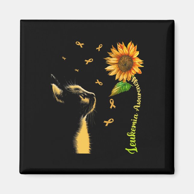 Sunflower Leukaemia Awareness  Magnet (Front)