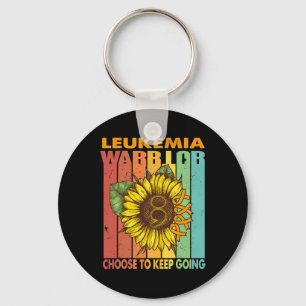 Sunflower Leukaemia Warrior Choose To Keep Going  Key Ring