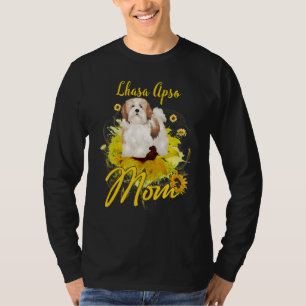 Sunflower Lhasa Apso Mum Dog  Mother's T-Shirt