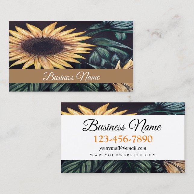 Sunflower Life Business Card (Front/Back)